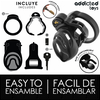 Addicted Toys Locked Secure System - 9 cm Anatomical Chastity Device
