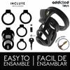 Addicted Toys Locked Gilden Cage Silicone Intimate System 8.5 cm, M Size