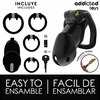 Addicted Toys Locked Midnight Cell Anatomic Cage Size L Juodas 107mm