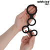Addicted Toys Multi-Ring Support System with Anatomical Dividers Juodas 201mm