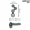 Addicted Toys Multi-Ring Support System with Anatomical Dividers Juodas 201mm