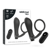 Addicted Toys Juodas Rechargeable Anal Plug &amp; Ring Set with Remote Control