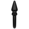 Addicted Toys Puppy Tail Silicone Plug - Ergonomic, Juodas, 7 cm