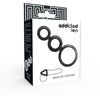 Addicted Toys Rings Set Smoked - 3-Piece Anatomical Silicone System