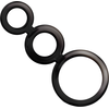 Addicted Toys Rings Set Smoked - 3-Piece Anatomical Silicone System