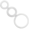 Addicted Toys Rings Set Transparent - 3 Sizes, Flexible Material