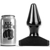 All Black All Juodas AB46 Intimate Cone Plug 15.5 cm PVC Atsparus vandeniui Juodas