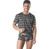 Anais Men Accesories ANAIS MEN Aegis T-Shirt Pilkas Checkered Print Size M Polyamide Blend