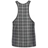 Anais Men Accesories ANAIS MEN Balance Top L Juodas-Gray Checked Microfiber Sleeveless