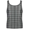 Anais Men Accesories ANAIS Men Balance Top S - Modern Sleeveless Check Microfiber Shirt