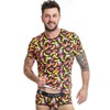 Anais Men Accesories Anais Men Banana Print Lycra T-Shirt S - Soft, Fitted, European Design