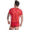 Anais Men Accesories Anais Men Brave Raudona Lace Floral T-Shirt S - European Design