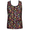 Anais Men Accesories ANAIS MEN Mexico Top L - Sleeveless Modal Shirt with Floral &amp; Skull Print