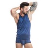 Anais Men Accesories Mėlyna ANAIS MEN Naval Top S Navy Mėlyna Mesh with Satin Stripes