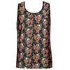 Anais Men Accesories ANAIS MEN Power Top L - Sleeveless Modal Shirt with Rose &amp; Skull Print
