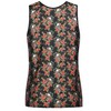 Anais Men Accesories ANAIS MEN Power Top M - Sleeveless Modal Shirt with Rose &amp; Skull Print