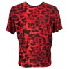 Anais Men Accesories Anais Men Savage Raudona Microfiber Animal Print T-Shirt Size S