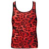 Anais Men Accesories ANAIS MEN Savage Top L - Raudona Microfiber, Animal Print, Sleeveless Fit