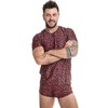 Anais Men Accesories Anais Men Tribal T-Shirt S Raudona Microfiber Animal Print Fitted
