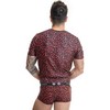 Anais Men Accesories Anais Men Tribal T-Shirt S Raudona Microfiber Animal Print Fitted