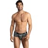 ANAIS MEN BOXER &amp; BRIEF ANAIS Men Balance Brief S Juodas-Pilkas Check Microfiber Comfort Fit