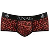 ANAIS MEN BOXER &amp; BRIEF Anais Men Tribal Brief XL Raudona Microfiber Sport Cut Animal Print
