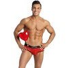 Anais Men Jock ANAIS MEN Brave Jock Bikini XL Raudona Floral Lace, Open Back Design