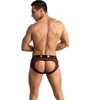 Anais Men Jock ANAIS Men TRIBAL Bikini Jockstrap XL - Raudona Microfiber, Animal Print