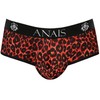 Anais Men Jock ANAIS Men TRIBAL Bikini Jockstrap XL - Raudona Microfiber, Animal Print
