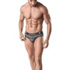ANAIS MEN SLIP &amp; THONG ANAIS MEN AEGIS Slip L - Gray Checkered Pattern, Premium Comfort Briefs