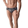 ANAIS MEN SLIP &amp; THONG ANAIS Men ARES Slip 3XL - Juodas Mesh &amp; Leather Look Briefs, Comfort Fit