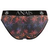 ANAIS MEN SLIP &amp; THONG ANAIS MEN CHILL Slip XL - Juodas Tulle Briefs with Colorful Print