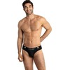 ANAIS MEN SLIP &amp; THONG ANAIS MEN Eros Slip XL - Juodas Tulle Briefs with Wide Elastic Waistband