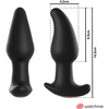 ANBIGUO Amadeus Intimate Plug with Rotating Beads &amp; WATCHME Remote, 15.5cm