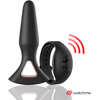 ANBIGUO Alexandru Silicone Intimate Plug with WATCHME Remote, 13.6 cm, Juodas