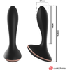 ANBIGUO Vernet Anal Plug with WatchMe Remote, 7 Modes, Silicone, Juodas