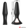 ANBIGUO Alexandru Silicone Intimate Plug with WATCHME Remote, 13.6 cm, Juodas