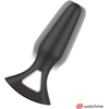 ANBIGUO Alexandru Silicone Intimate Plug with WATCHME Remote, 13.6 cm, Juodas