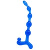 Baile Anal Mėlyna Baile Bendy Twist Mėlyna Flexible Anal Bead System TPR Atsparus vandeniui