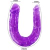 Baile Anal Baile Double Flexible Intimate Device Lilac Jelly 29cm