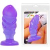 Baile Anal Baile Unisex Plug with Lilac Suction Cup, Flexible PVC, Medium Size
