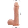 Baile Dildos LYBAILE Beautiful Encounter Johnson Real Dildo 22cm minkštimas