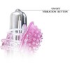 Rožinė Baile Finger Vibrator Massager 10 Modes TPR Compact Design Rožinė