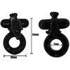 Baile For Him Baile Sweet Ring Juodas Silicone Intimate Ring with Dolphin Attachment