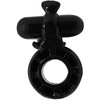 Baile For Him Baile Sweet Ring Juodas Silicone Intimate Ring with Dolphin Attachment