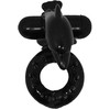Baile For Him Baile Sweet Ring Juodas Silicone Intimate Ring with Dolphin Attachment