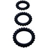 Baile For Him Baile Titan Set 3 Silicone Support Rings Juodas 28/24/19 mm