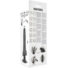 BASECOCK Vibrating Model Juodas 20 cm Remote Flexible Suction Base