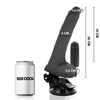 BASECOCK Vibrating Model Juodas 20 cm Remote Flexible Suction Base