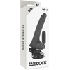 BASECOCK Vibrating Model Juodas 20 cm Remote Flexible Suction Base